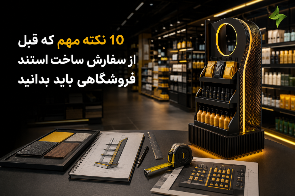 10 نکته مهم که قبل از سفارش ساخت استند فروشگاهی باید بدانید